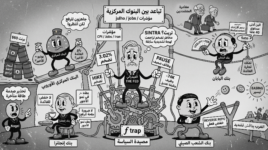 تحدثت كل البنوك المركزية الكبرى هذا الأسبوع. إليكم ما قالوه فعليا مقارنة بما سمعه السوق