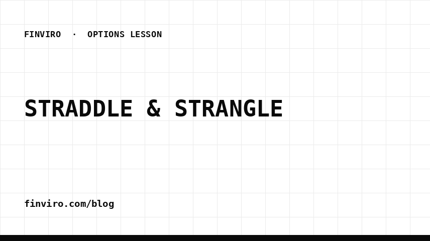 الشراء المزدوج (Straddle): لماذا تخسر وقد تحرّك السهم؟